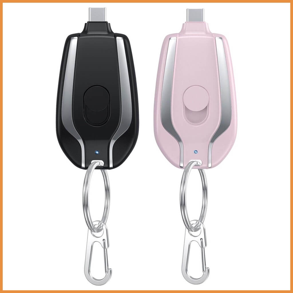 Mini carregador portátil chaveiro
