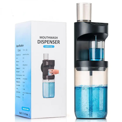 DISPENSADOR AUTOMÁTICO DE ENXAGUANTE BUCAL, ANTI-VAZAMENTOS + 2 COPOS