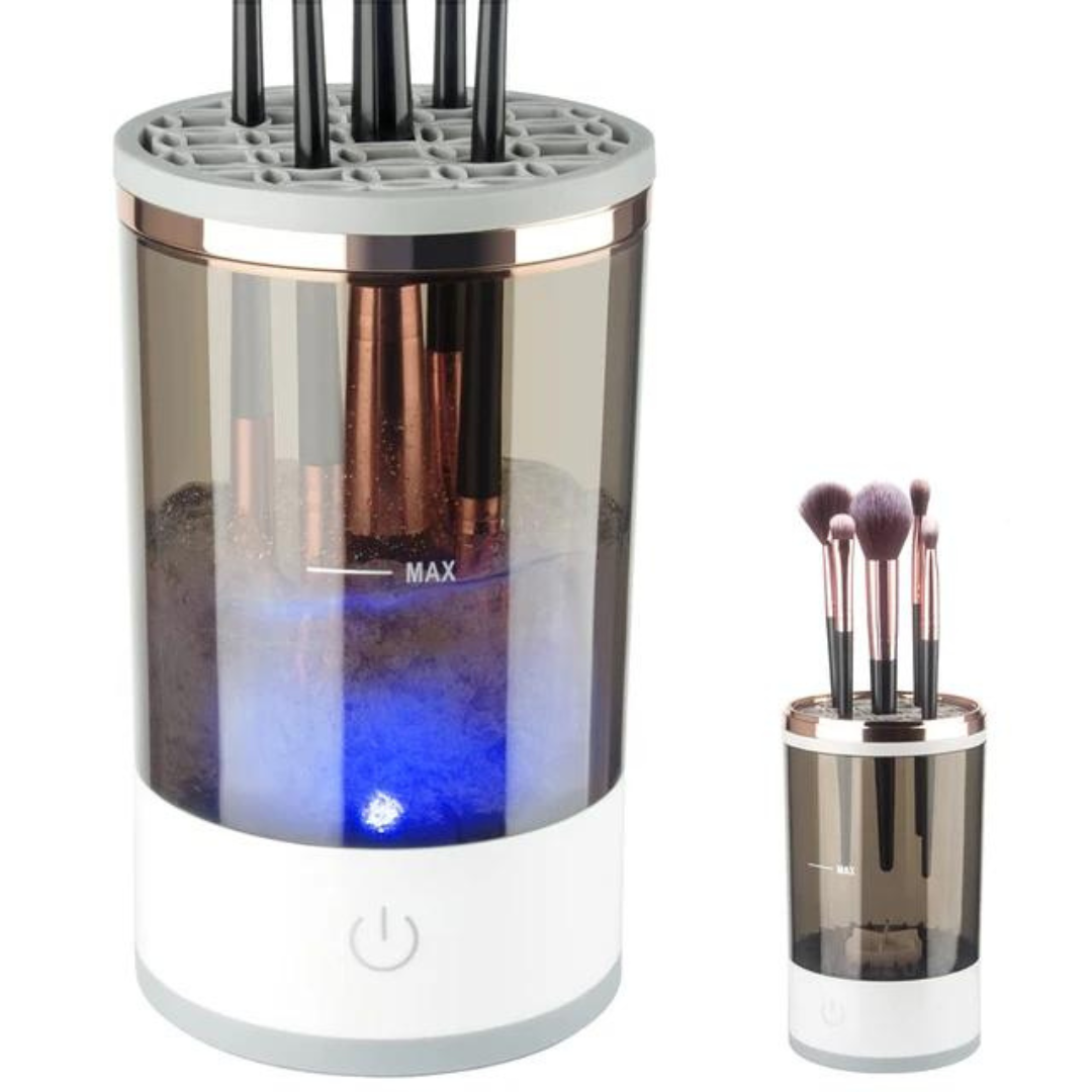 Limpador de Pincel de Maquiagem Elétrico - CleanPro + sabão  limpeza dos pincéis