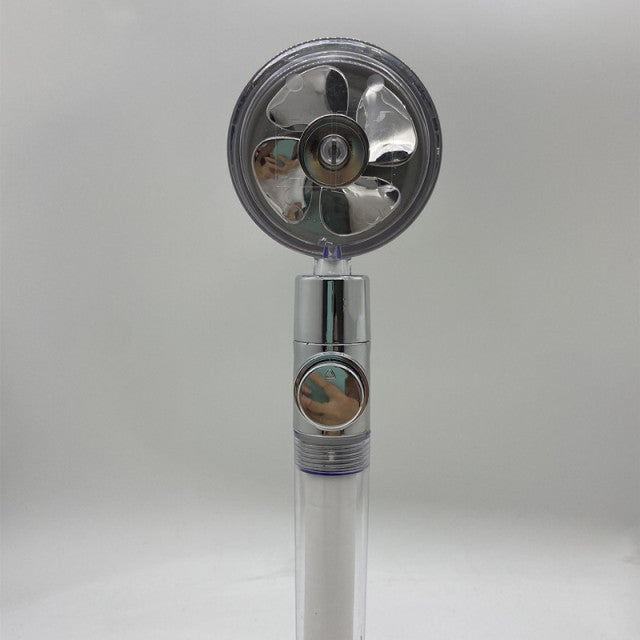 Cabeça De Chuveiro Com Hélice De Pressão Turbo Portátil