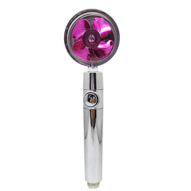 Cabeça De Chuveiro Com Hélice De Pressão Turbo Portátil
